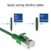 ACT Grün 1,5 m LSZH U/FTP CAT6A Datacenter Slimline-Patchkabel, rastnasenfrei mit RJ45-Steckern