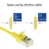 ACT Gelb 1 Meter LSZH U/FTP CAT6A Rechenzentrums-Slimline-Patchkabel (snagless) mit RJ45-Steckern