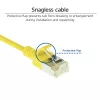 ACT Gelb 1 Meter LSZH U/FTP CAT6A Rechenzentrums-Slimline-Patchkabel (snagless) mit RJ45-Steckern