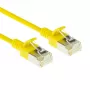 ACT Gelb 3 Meter LSZH U/FTP CAT6A Datacenter Slimline Patchkabel snagless mit RJ45-Steckern