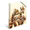 Herkömmliche Dokumentenmappe HERMA Giraffe Friends Polypropylen (PP) Mehrfarbig A4