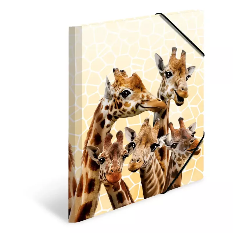 Herkömmliche Dokumentenmappe HERMA Giraffe Friends Polypropylen (PP) Mehrfarbig A4