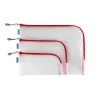 Hartes Federmäppchen HERMA 20014 Rot Transparent