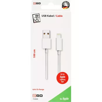 Lightning-Kabel 2GO 794888 1m Weiß USB B