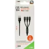 Lightning-Kabel 2GO 797155 1,5 m Schwarz USB B USB C Micro-USB B