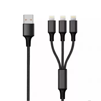 Lightning-Kabel 2GO 797155 1,5 m Schwarz USB B USB C Micro-USB B