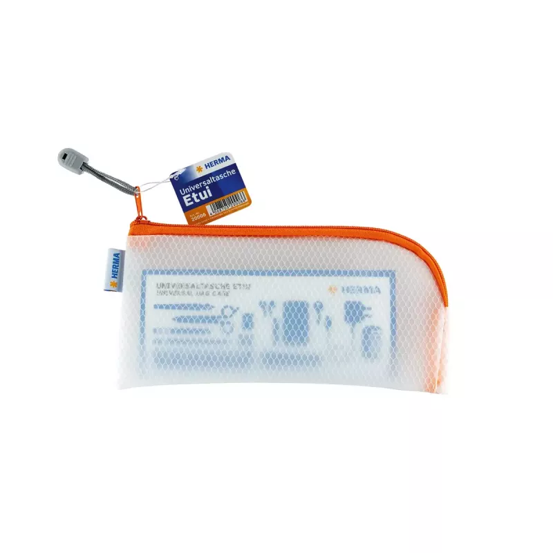 Federmäppchen HERMA 20006 Hart-EVA Orange Transparent 110x230mm
