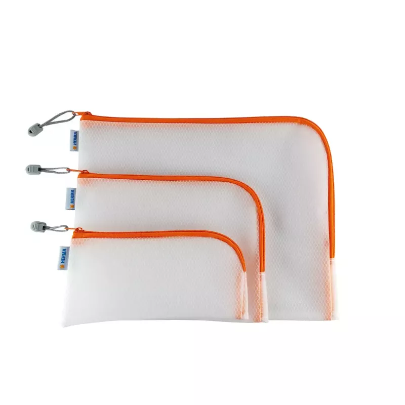 Federmäppchen HERMA 20006 Hart-EVA Orange Transparent 110x230mm