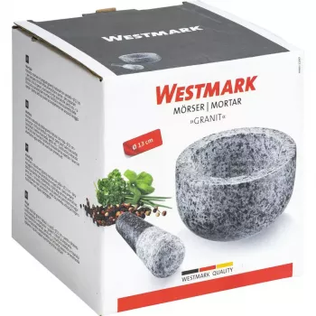 Mörser & Stößel Westmark Granit Grau — Granit, Ø 13 cm, 131×131 mm