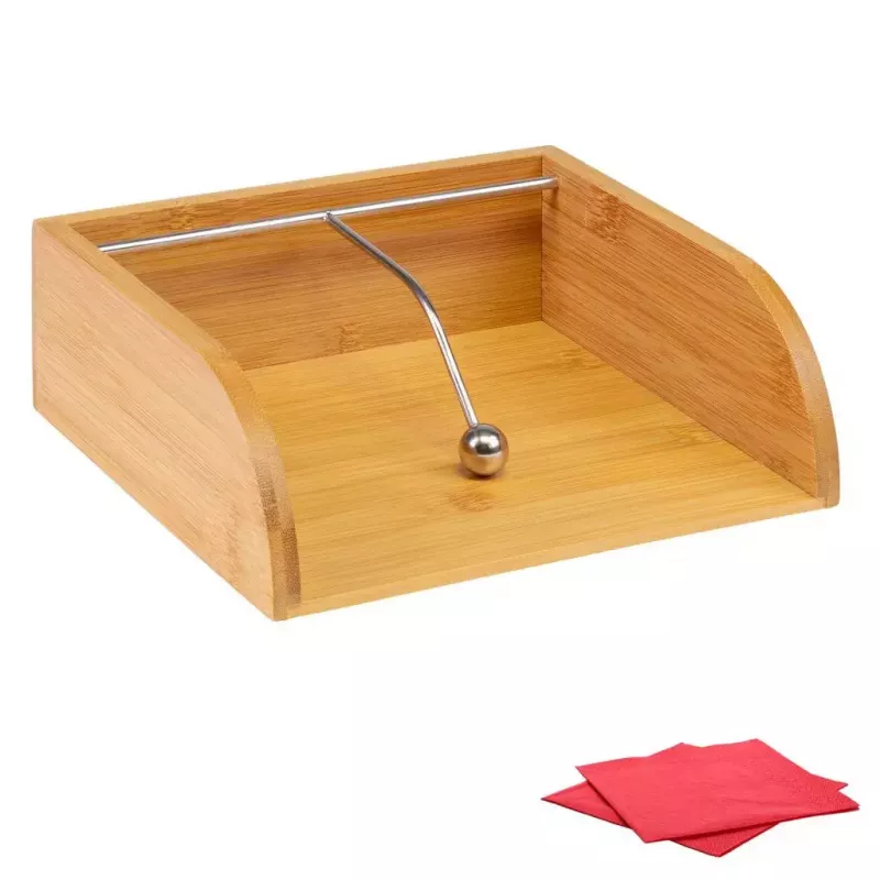 Serviettenhalter Westmark Tapas + Friends Wood, Bambus und Stahl, 330×330 mm