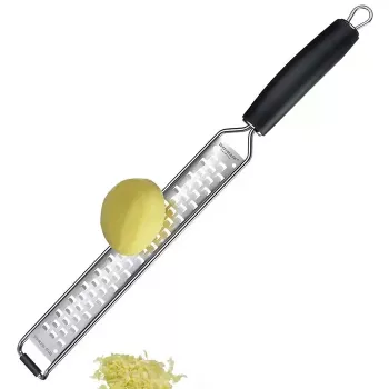 Flachreibe Westmark Technicus‑Pro, Edelstahlklingen, schwarzer Kunststoffkörper, 36 mm Breite, 399 mm Länge