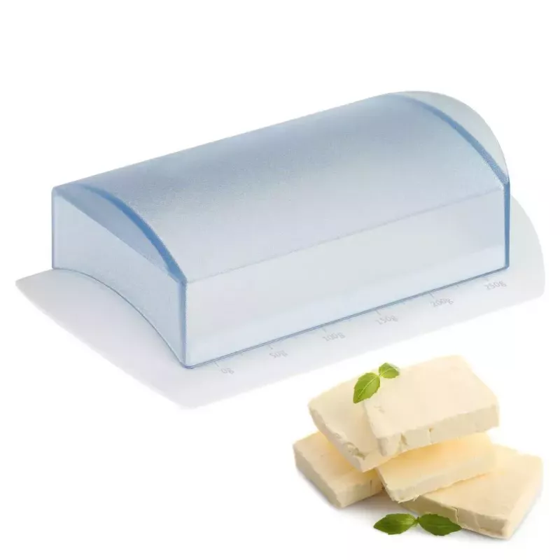 Butterdose Westmark 21162270, Polypropylen (PP), rechteckig, 157×110×55 mm, blau/weiß