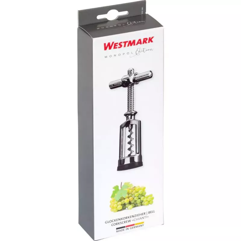 Korkenzieher Westmark 6255336C, Zinkstahl, 150 × 68 × 35 mm, hergestellt in Deutschland