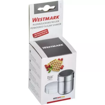 Zuckerspender Westmark 69502260 — rundes Edelstahlgehäuse mit Polypropylen-Komponenten, 62×62×82 mm