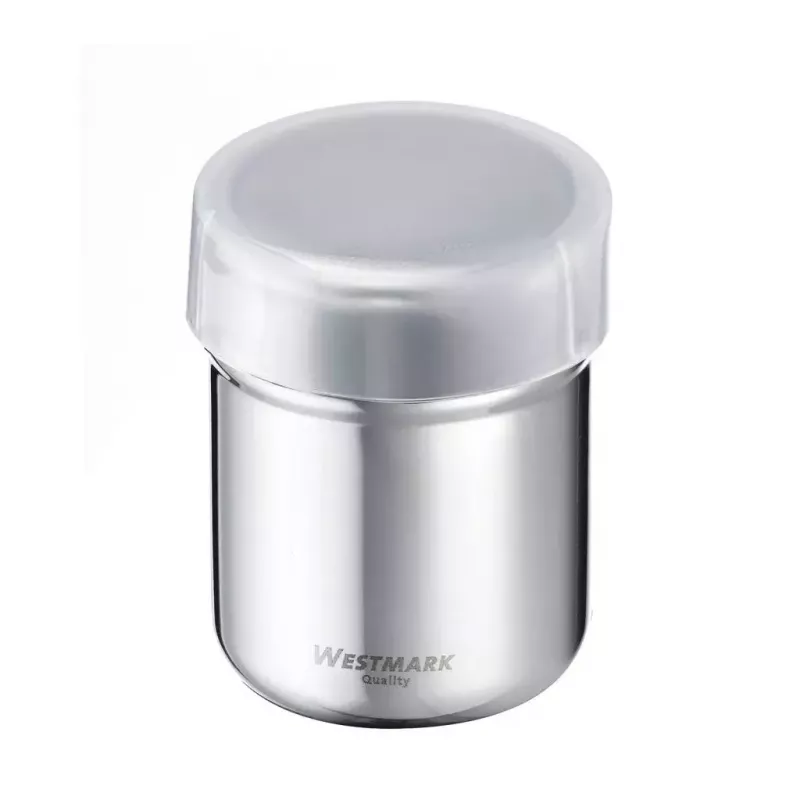 Zuckerspender Westmark 69502260 — rundes Edelstahlgehäuse mit Polypropylen-Komponenten, 62×62×82 mm