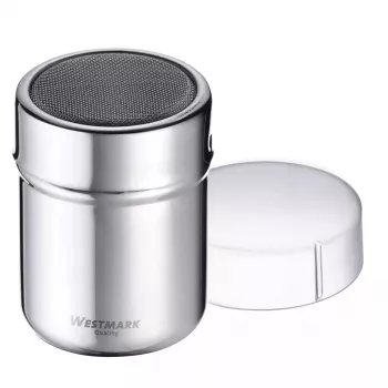 Zuckerspender Westmark 69502260 — rundes Edelstahlgehäuse mit Polypropylen-Komponenten, 62×62×82 mm