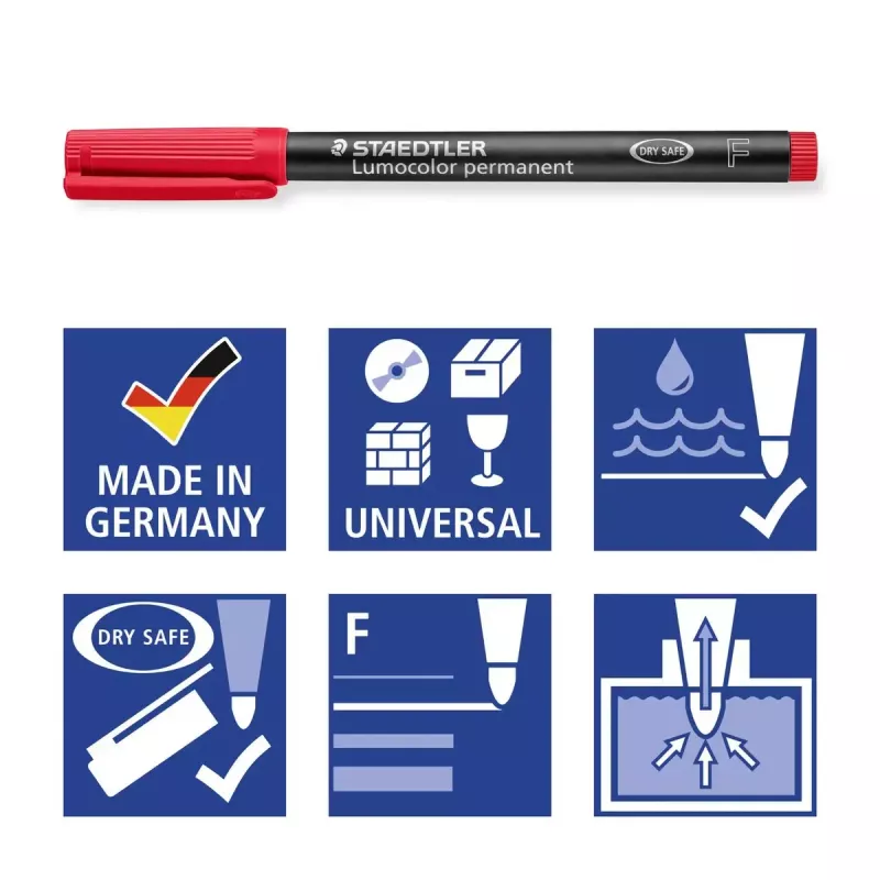 Staedtler Lumocolor Permanentmarker 318 Gelb 1 Stk.