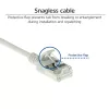 ACT Grau 7 Meter LSZH U/FTP CAT6A Rechenzentrum Slimline Patchkabel snagless mit RJ45-Steckern