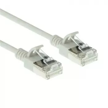 ACT Grau 10m LSZH U/FTP CAT6A Rechenzentrums-Slimline-Patchkabel rastnasenfrei mit RJ45-Steckern