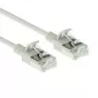ACT Grau 10m LSZH U/FTP CAT6A Rechenzentrums-Slimline-Patchkabel rastnasenfrei mit RJ45-Steckern