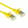 ACT Gelb 7 Meter LSZH U/FTP CAT6A Rechenzentrums-Slimline-Patchkabel mit Rasthaken-Schutz und RJ45-Steckern