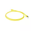 ACT Gelb 10 m LSZH U/FTP CAT6A Rechenzentrums-Slimline-Patchkabel mit RJ45-Steckern und Knickschutz