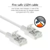 ACT Weiß 2 Meter LSZH U/FTP CAT6A Datacenter Slimline Patchkabel RJ45