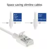 ACT Weiß 5 Meter LSZH U/FTP CAT6A Datacenter-Slimline-Patchkabel, rastnasenfrei mit RJ45-Steckern