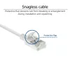 ACT Weiß 5 Meter LSZH U/FTP CAT6A Datacenter-Slimline-Patchkabel, rastnasenfrei mit RJ45-Steckern