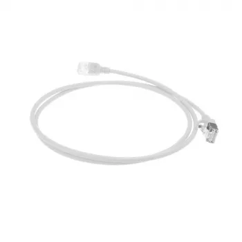 ACT Weiß 1,5 Meter LSZH U/FTP CAT6A Datacenter Slimline-Patchkabel, rastnasenfrei mit RJ45-Steckern