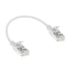 ACT Weiß 0,25 Meter LSZH U/FTP CAT6A Datacenter Slimline Patchkabel snagless mit RJ45-Steckern
