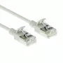 ACT Grau 0,15 Meter LSZH U/FTP CAT6A Rechenzentrum-Slimline-Patchkabel, rastnasenschutz mit RJ45-Steckern