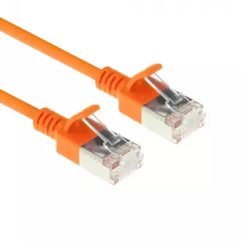 ACT Orange 5 Meter LSZH U/FTP CAT6A Datacenter Slimline Patchkabel mit RJ45-Steckern