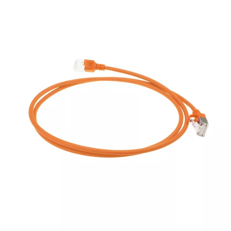 ACT Orange 5 Meter LSZH U/FTP CAT6A Datacenter Slimline Patchkabel mit RJ45-Steckern