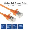 ACT Orange 5 Meter LSZH U/FTP CAT6A Datacenter Slimline Patchkabel mit RJ45-Steckern