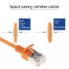 ACT Orange 5 Meter LSZH U/FTP CAT6A Datacenter Slimline Patchkabel mit RJ45-Steckern