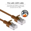 ACT Braun 1 Meter LSZH U/FTP CAT6A Rechenzentrum Slimline Patchkabel rastnasenfrei mit RJ45-Steckern