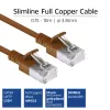 ACT Braun 0,15 Meter LSZH U/FTP CAT6A Datacenter-Slimline-Patchkabel snagless mit RJ45-Steckern