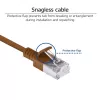 ACT Braun 0,15 Meter LSZH U/FTP CAT6A Datacenter-Slimline-Patchkabel snagless mit RJ45-Steckern