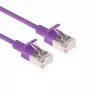 ACT Lila 7 m LSZH U/FTP CAT6A Datacenter-Slimline-Patchkabel snagless mit RJ45-Steckern