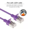ACT Lila 7 m LSZH U/FTP CAT6A Datacenter-Slimline-Patchkabel snagless mit RJ45-Steckern