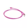 ACT Pink 1 Meter LSZH U/FTP CAT6A Datacenter Slimline Patchkabel mit RJ45-Steckern