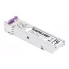 Intellinet Gigabit Fiber WDM Bi-Directional SFP Optical Transceiver Module 1000Base-BX-U (LC) Single-Mode-Port, 80 km, BiDi WDM (RX1550/TX1490), MSA-konform für maximale Kompatibilität, Silber