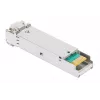 Intellinet Gigabit Fiber WDM Bi-Directional SFP Optical Transceiver Module 1000Base-BX-U (LC) Single-Mode-Port, 80 km, BiDi WDM (RX1550/TX1490), MSA-konform für maximale Kompatibilität, Silber