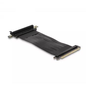 DeLOCK Riser-Karte PCI Express x16 Stecker auf x16 Slot 90° abgewinkelt mit Kabel 30 cm