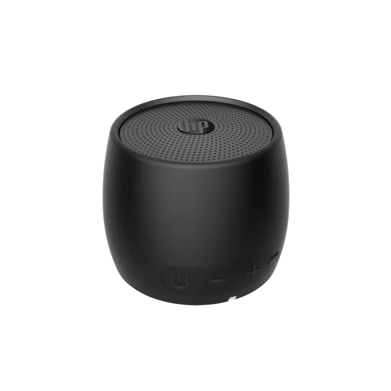 HP Schwarz Bluetooth Speaker 360, Kabelgebunden & Kabellos, Mono tragbarer Lautsprecher, Schwarz, Zylinder, Tasten, Universal