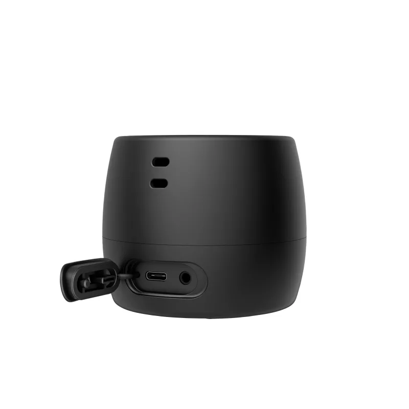 HP Schwarz Bluetooth Speaker 360, Kabelgebunden & Kabellos, Mono tragbarer Lautsprecher, Schwarz, Zylinder, Tasten, Universal