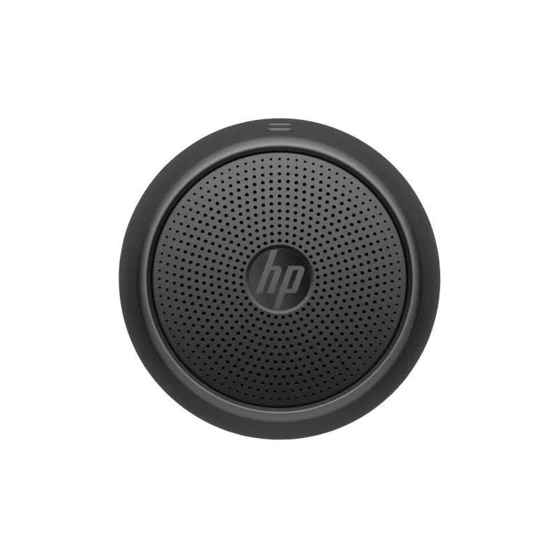 HP Schwarz Bluetooth Speaker 360, Kabelgebunden & Kabellos, Mono tragbarer Lautsprecher, Schwarz, Zylinder, Tasten, Universal