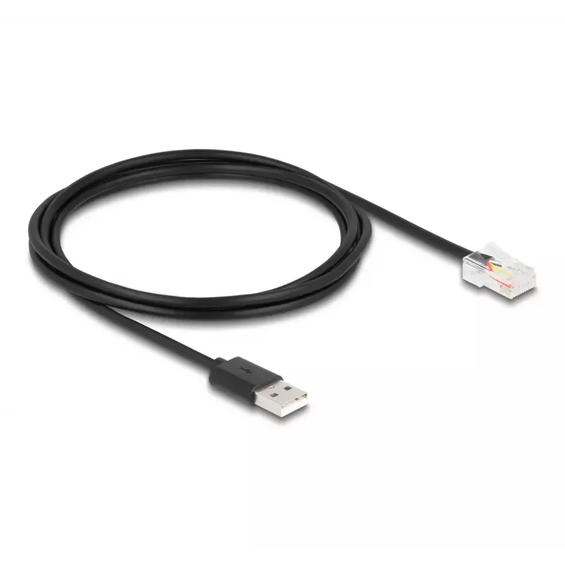 DeLOCK Signalkabel 2 m Schwarz USB-A RJ-50 Stecker/Stecker 67016