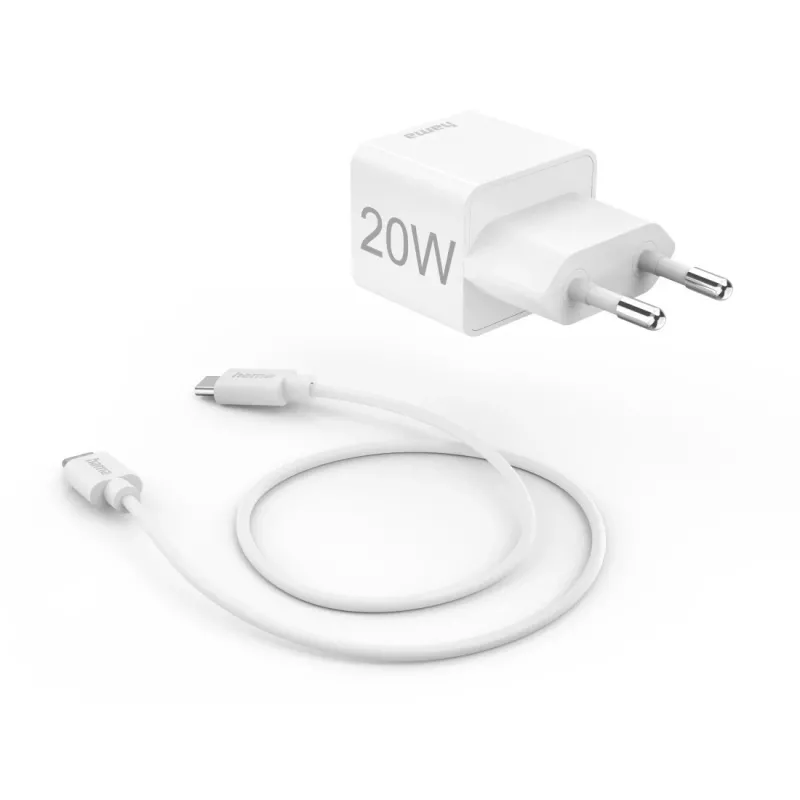 Hama 00201675 mobiles Ladegerät Headset, Powerbank, Smartphone, Tablet Weiß AC Schnellladung Innenbereich